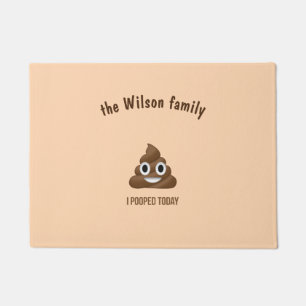 Paillasson I émoticône aujourd'hui de sourire de Pooped Poo