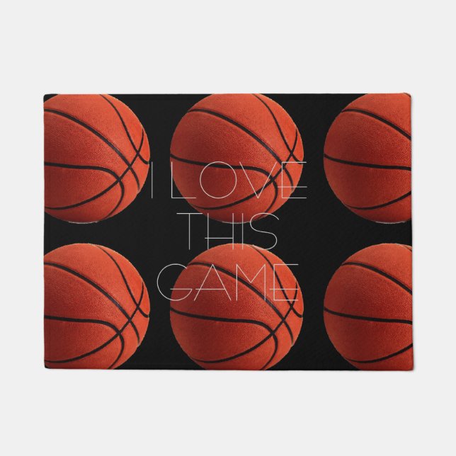 Paillasson I Love Basketball Close Up (Devant)