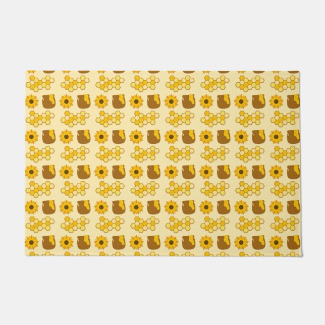 Paillasson Idées de peinture d'abeilles (Devant)