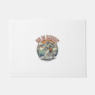 Paillasson Il est Rizzin Vintage Basketball Religious T-Shirt