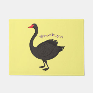 Paillasson Illustration de cygne noir