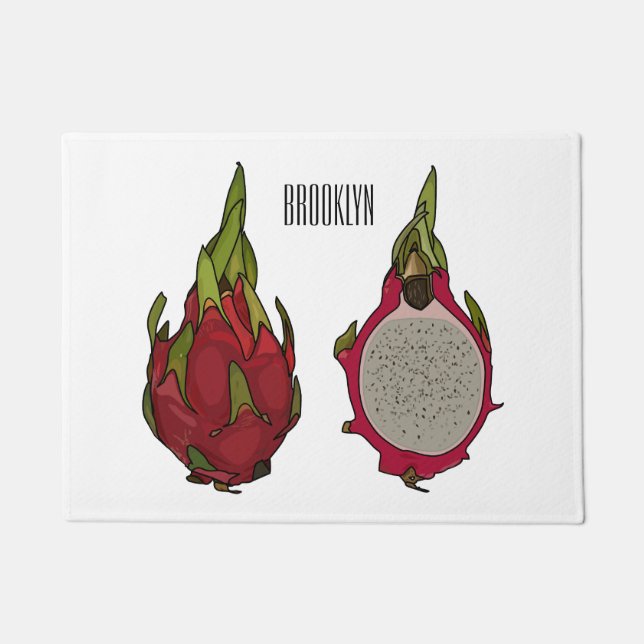 Paillasson Illustration de dragon fruit (Devant)