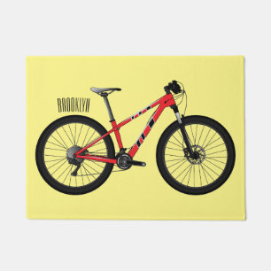 Paillasson Illustration de la bande dessinée de vélo