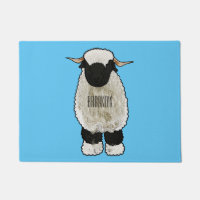 Illustration de la caricature de mouton Valais Bla