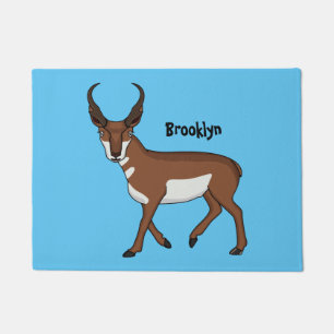 Paillasson Illustration de l'antilope Pronghorn
