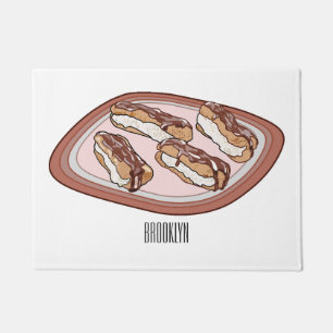 Paillasson Illustration de l'éclair de chocolat