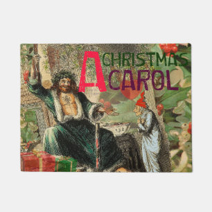 Paillasson Illustration de l'esprit de Noël présent Scrooge