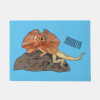 Illustration de lézard à col frisé