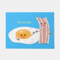 Illustration de l'oeuf de Cute kawaii et du bacon
