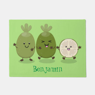 Paillasson Illustration de mignonne guava feijoa