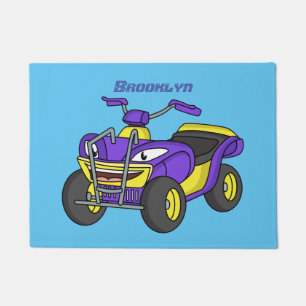 Paillasson Illustration de moto Purple Quad