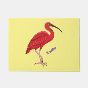 Paillasson Illustration d'oiseau Scarlet ibis