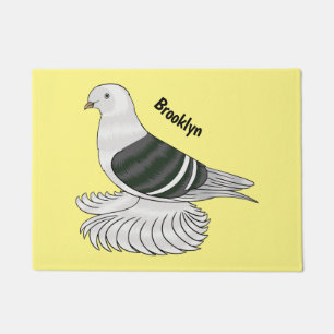 Paillasson Illustration du pigeon pigeon du Bouclier de Saxon