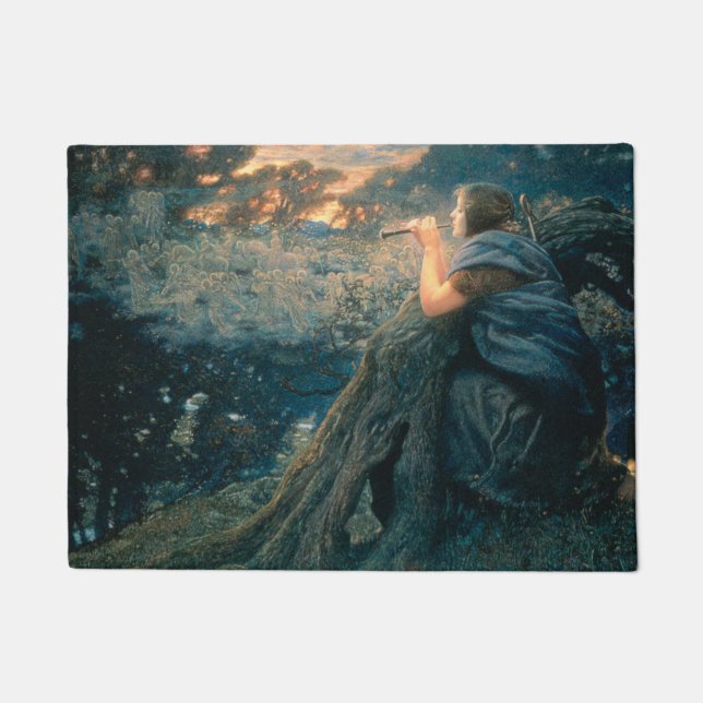 Paillasson Imaginaire à Twilight (par Edward Robert Hughes) (Devant)