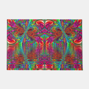 Paillasson Imaginaire arc-en-ciel Mosaïque Verre ridé