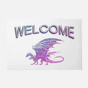 Paillasson Incroyable Dragon Mosaïque de Bienvenue