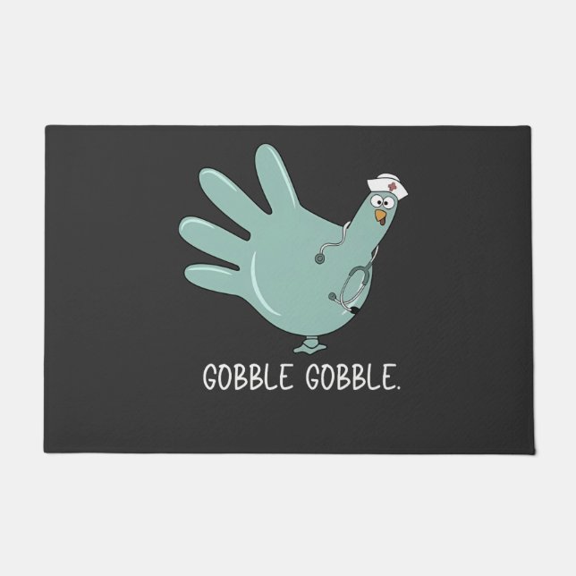 Paillasson infirmière Turquie Gobble Squad ER infirmière Than (Devant)