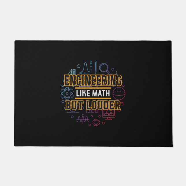 Paillasson Ingénieur Ingénieur Comme Math (Devant)