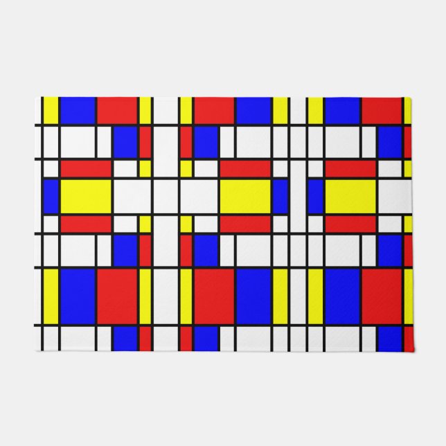 Paillasson Inspiré par Mondrian (Devant)