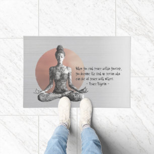 Paillasson Instructeur de méditation Yoga Reiki Master Lotus