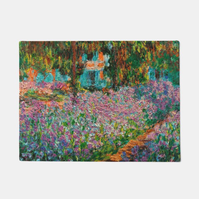 Paillasson Irises Monet Garden Fleurs Giverny (Devant)