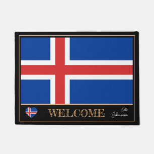 Paillasson Islande & Islande Drapeau maison matelas/sports Bi