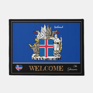 Paillasson Islande & Islande Drapeau maison nattes / sports B