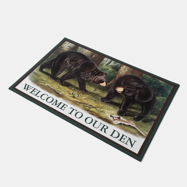 Paillasson J.W. Audubon - Ours Noir Ursus Americanus (Incliné)