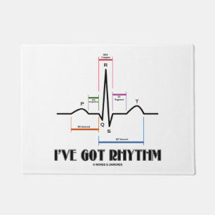 Paillasson J'ai l'électrocardiogramme du rythme ECG ECG