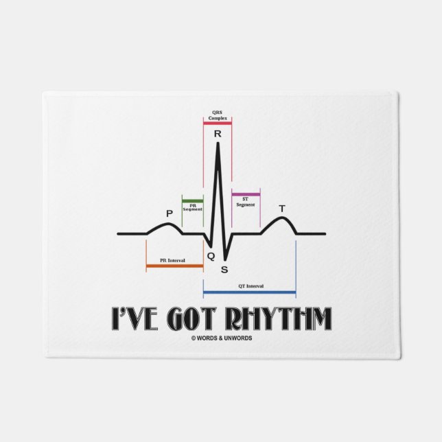 Paillasson J'ai l'électrocardiogramme du rythme ECG ECG (Devant)