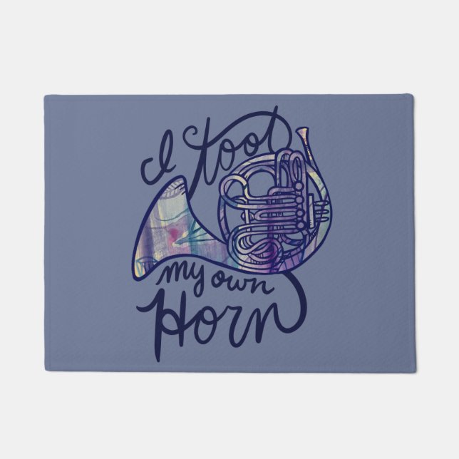 Paillasson J'ai mis ma propre corne (Devant)