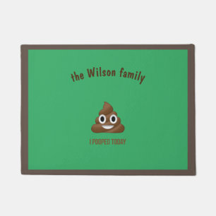 Paillasson J'Ai Poopé Aujourd'Hui Drôle Emoticon