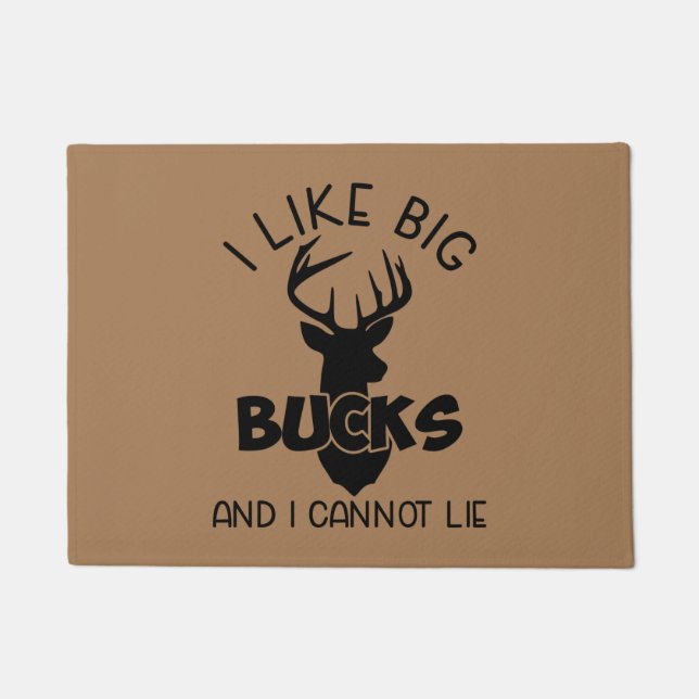 Paillasson J'Aime Big Bucks Et Je Ne Peux Pas Mentir (Devant)