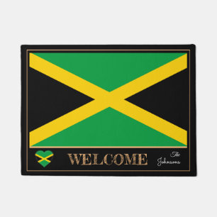 Paillasson Jamaïque et Jamaïque : Un drapeau pour les mats/