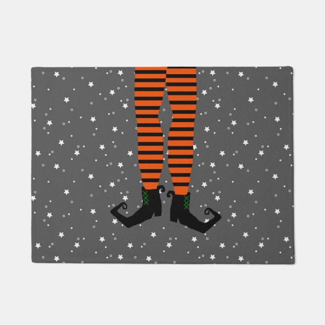 Paillasson Jambes de sorcière Halloween Porte Mat (Devant)