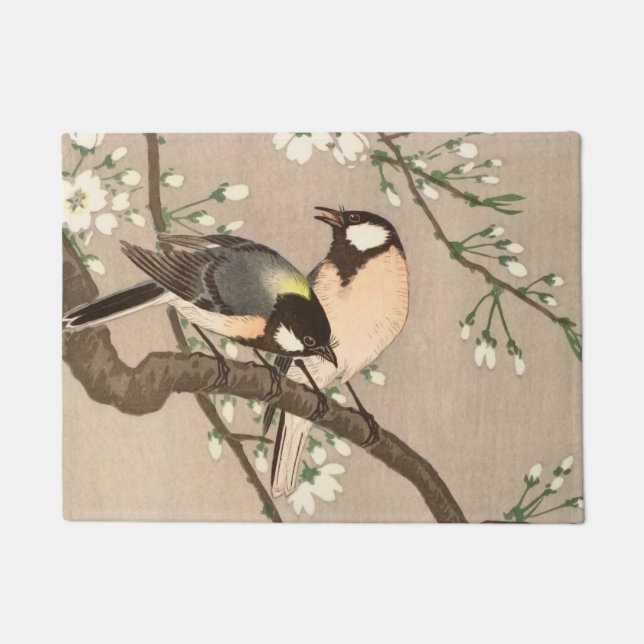 Paillasson Japonais Asiatique Koson Bird Chickadee Songbird (Devant)