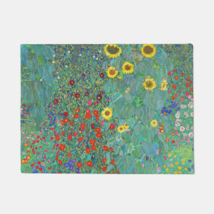Paillasson Jardin agricole avec tournesol par Gustav Klimt