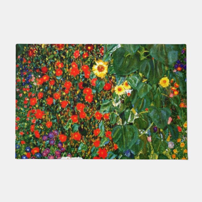 Paillasson Jardin agricole avec tournesols (Devant)