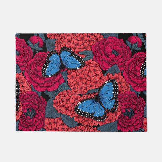 Paillasson Jardin de morpho bleu (Devant)