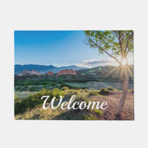 Paillasson Jardin Des Dieux Arbre Sunburst Welcome Porte