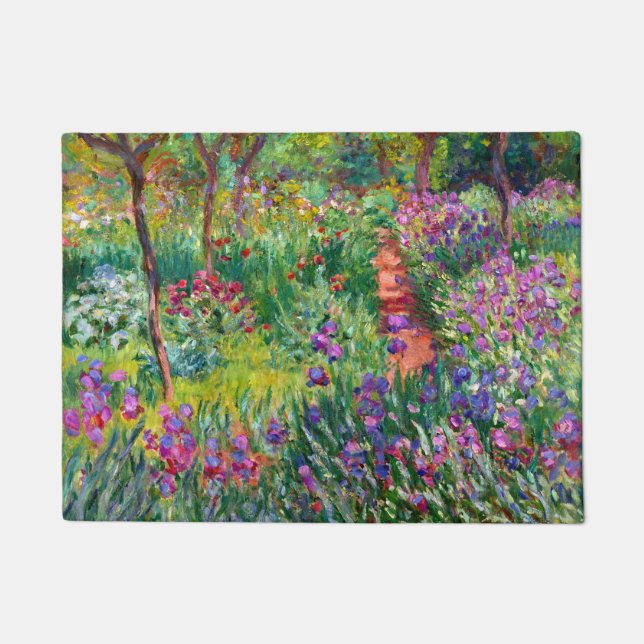 Paillasson Jardin d'Iris à Giverny Monet Art fine (Devant)