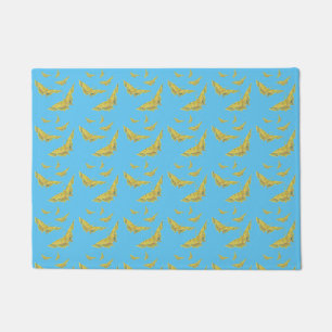 Paillasson Jaune Vieux Monde Swallowtail motif papillon