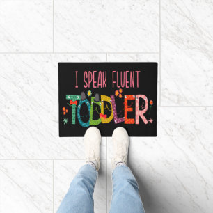 Paillasson Je parle Fluent Toddler - Maman, Garderie Enseigna