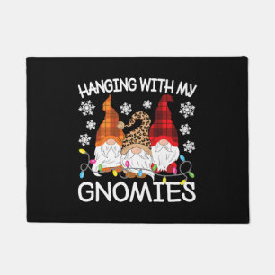 Paillasson Je Passe Avec Mes Gnomies Drôle Noël Gnome Xmas
