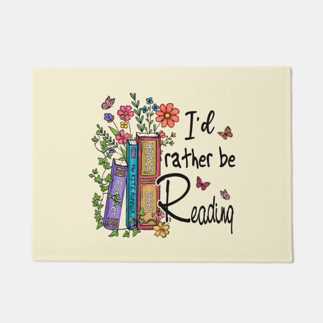 Paillasson Je préfère lire (Devant)