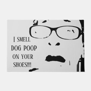 Paillasson JE SENS la DUNETTE de CHIEN SUR VOS CHAUSSURES