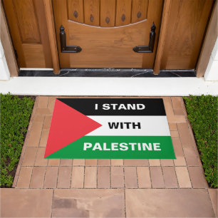Paillasson Je suis debout avec la Palestine texte personnalis