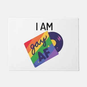 Paillasson Je Suis Gay AF Drôle mois LGBT Pride