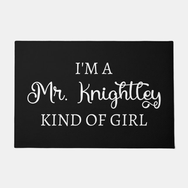 Paillasson Je suis une fille de M. Knightley (Devant)