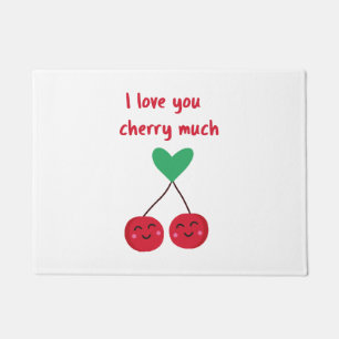 Paillasson Je t'aime beaucoup Cherry Valentine